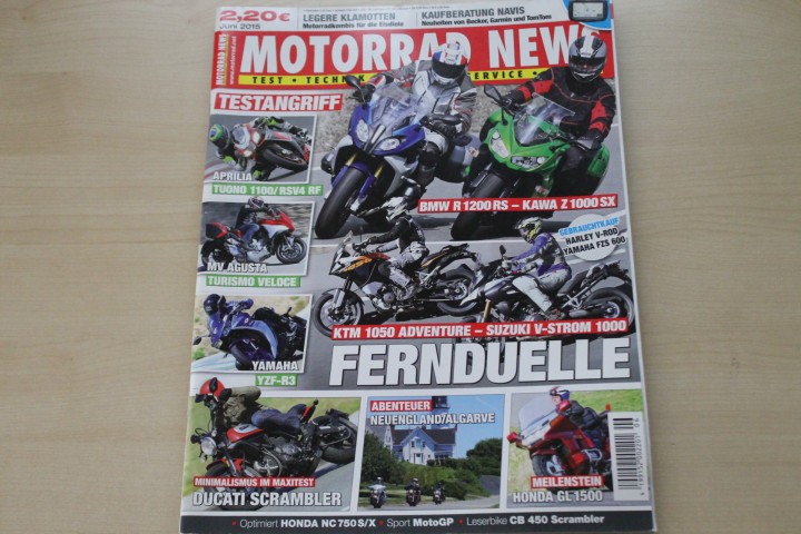 Deckblatt Motorrad News (06/2015)